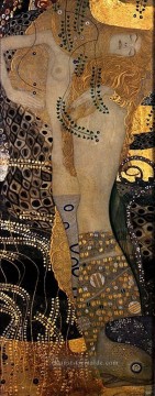 Wasserschlangen I 1904 Symbolik Gustav Klimt Ölgemälde